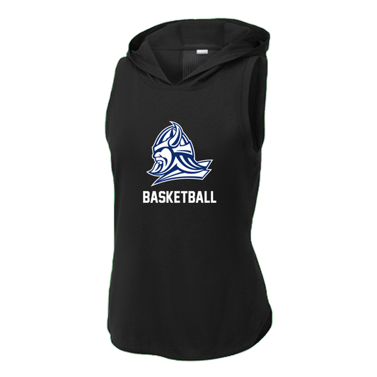 Women's Maclay Basketball Sport-Tek Solid Hoodie Tank