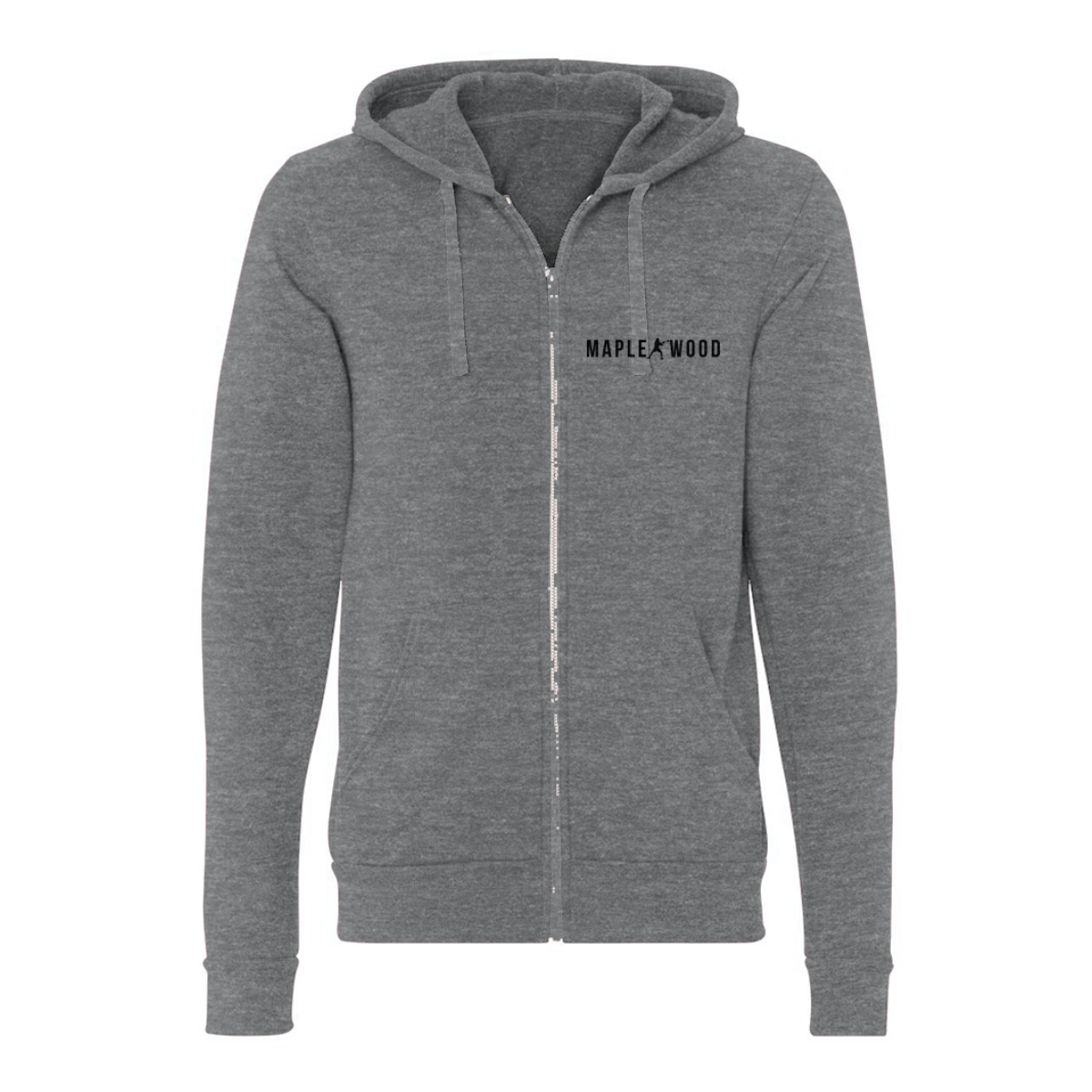 Adult Maplewood Lacrosse Bella + Canvas Triblend Fleece Full Zip Hoodie