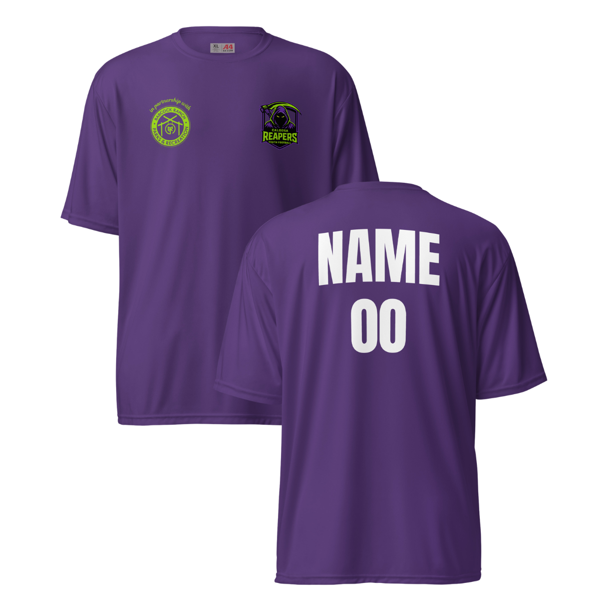 Personalizable - Adult Caloosa Reapers A4 Performance T-Shirt