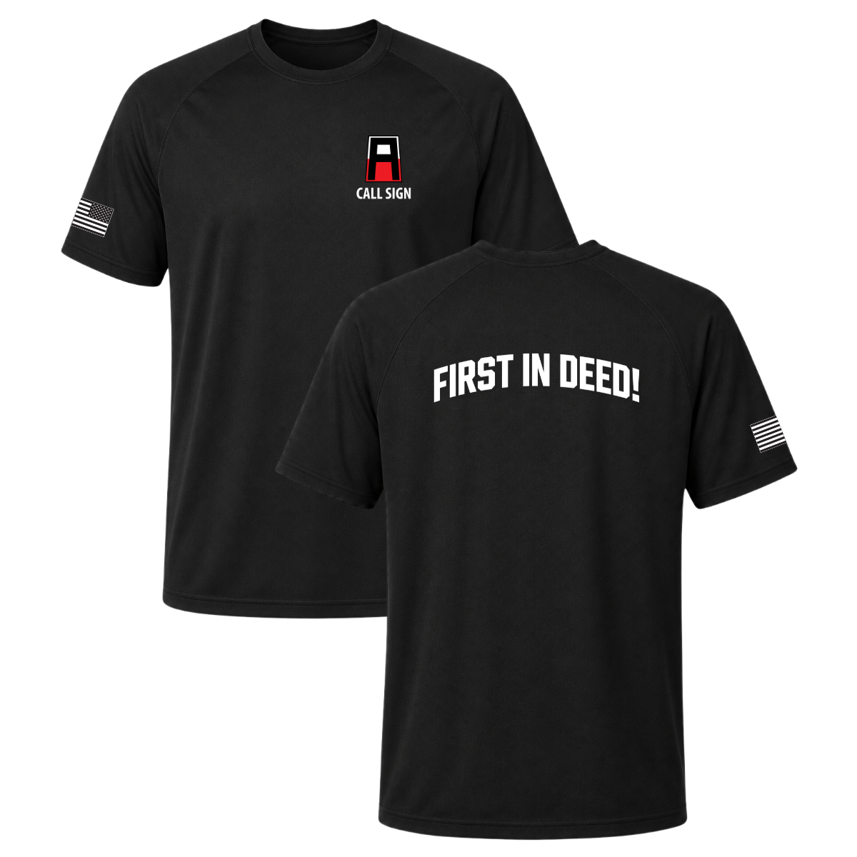 Personalizable - Adult First Army Sport-Tek Dry Zone Short Sleeve Raglan T-Shirt