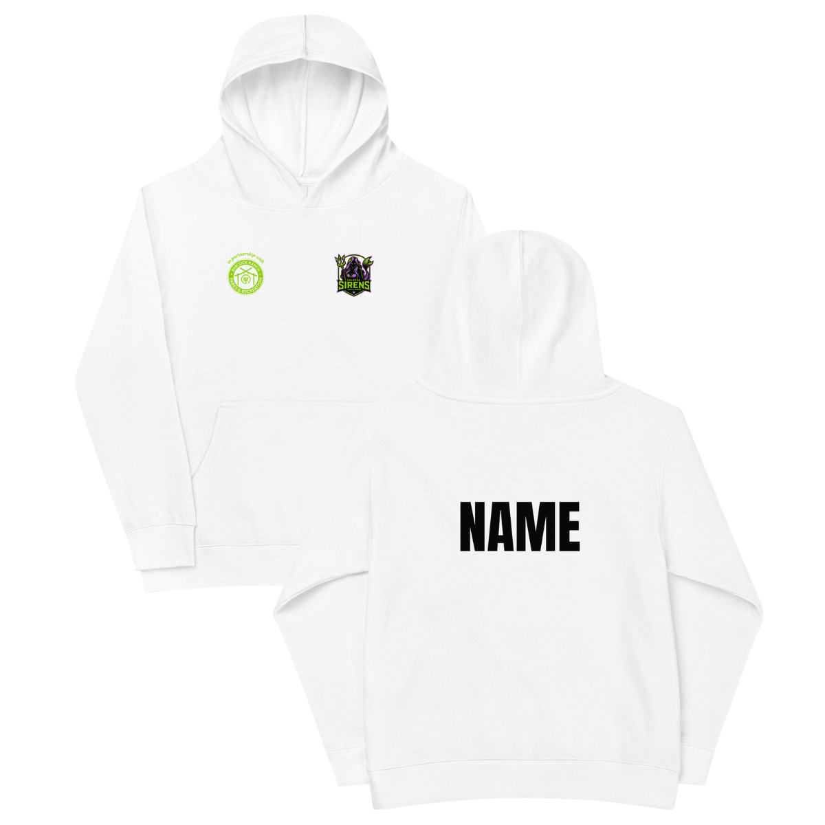 Personalizable - Youth Caloosa Sirens Cotton Heritage Fleece Hoodie