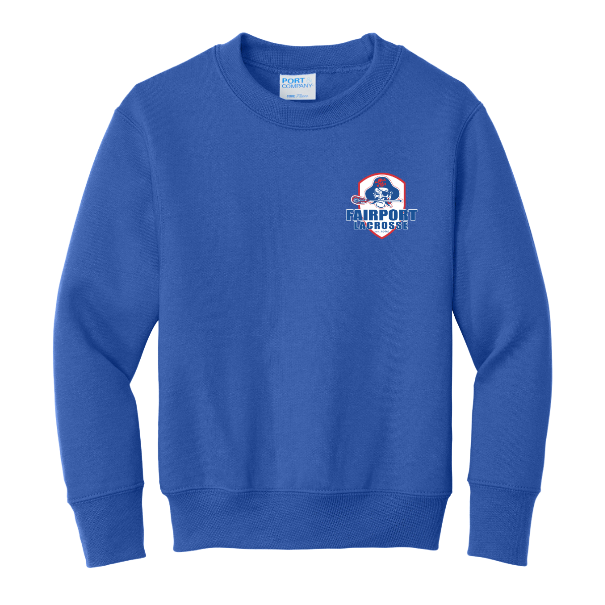 Youth Fairport Lacrosse Fleece Crewneck Sweatshirt