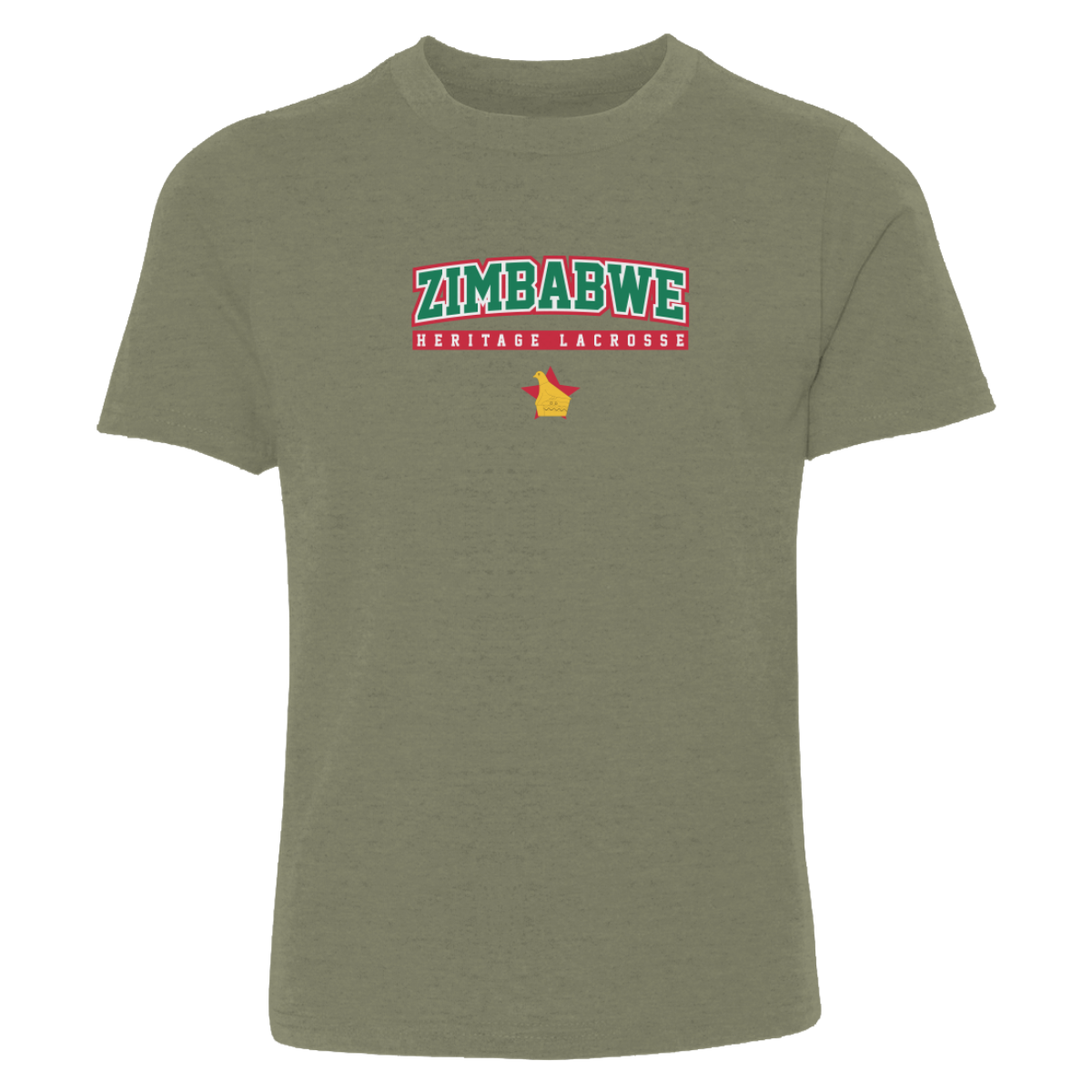 Youth Zimbabwe Lacrosse Next Level Cotton T-Shirt