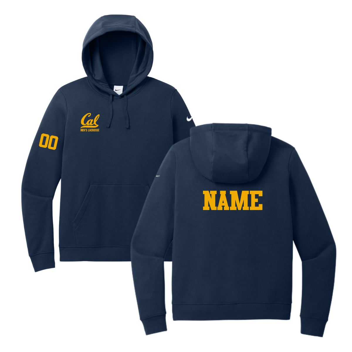 Women's Cal Men's Lacrosse Nike Club Fleece Hoodie