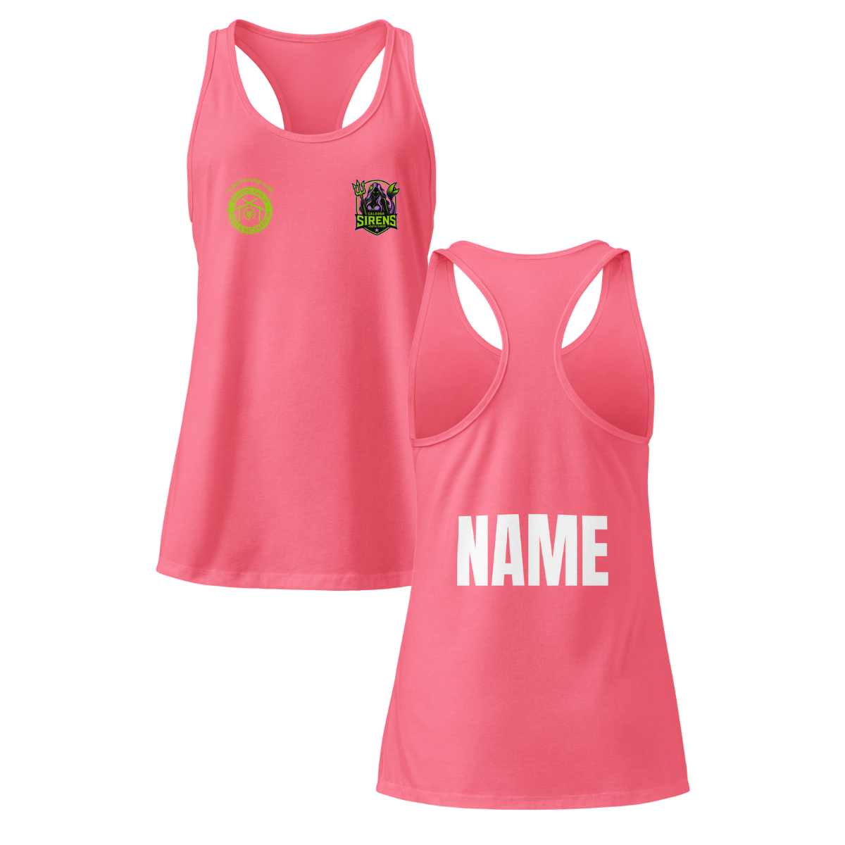 Personalizable - Women's Caloosa Sirens Next Level Racerback Tank Top