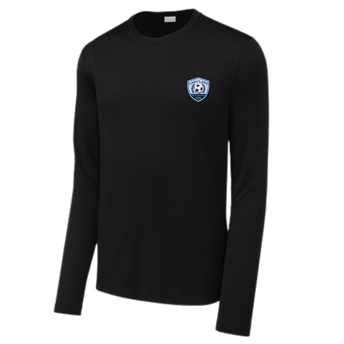 Adult Lady Lake Soccer Association Sport-Tek Posi UV Pro LS Tee