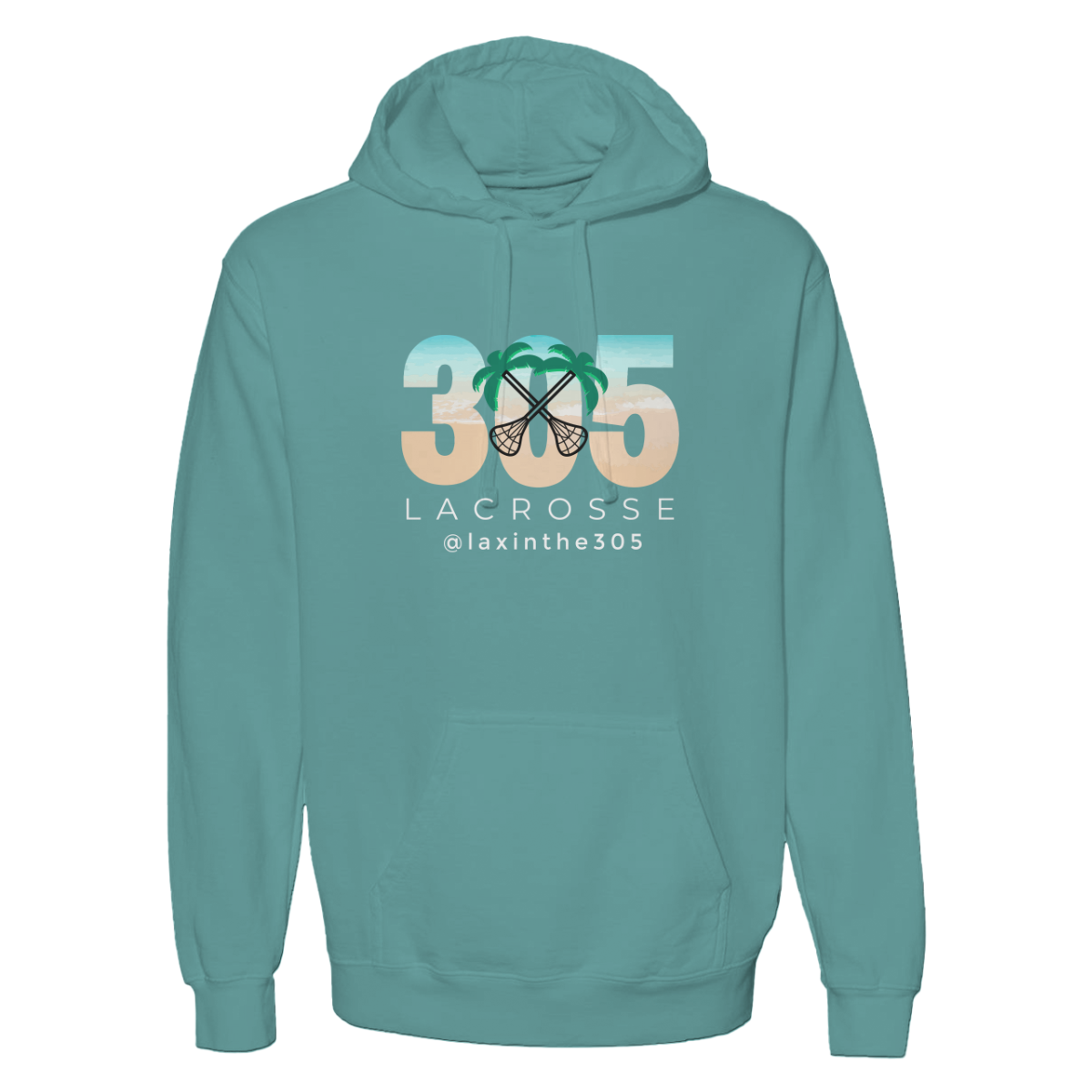 Adult Lax in the 305 Midweight Hoodie