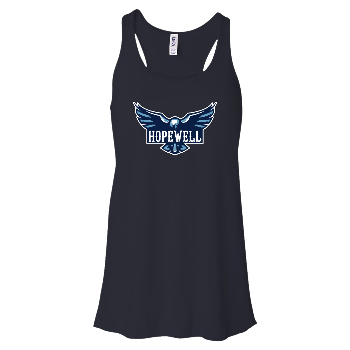 Women's Hopewell Hawks Bella + Canvas Flowy Racerback Tank
