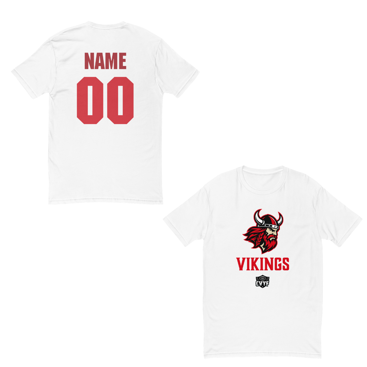 Personalizable - Adult Vikingss Next Level Cotton T-Shirt