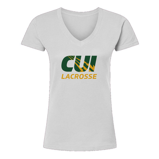 Women's CUI Lax Tultex V-Neck T-Shirt