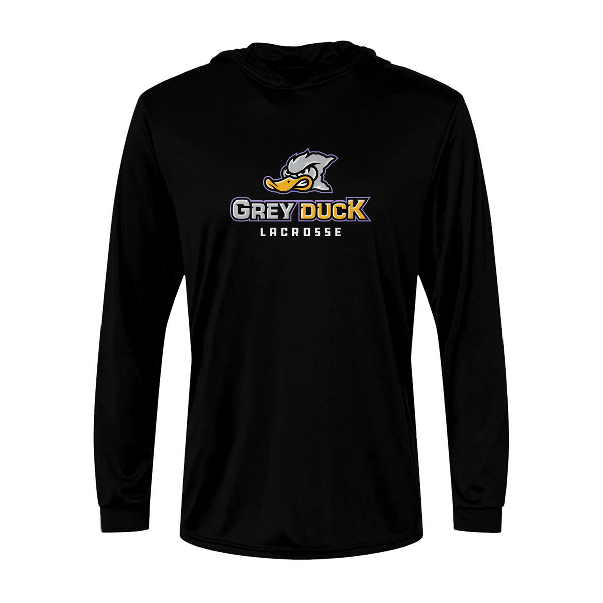 Adult Grey Duck Lacrosse Paragon Bahama Sun Hoodie