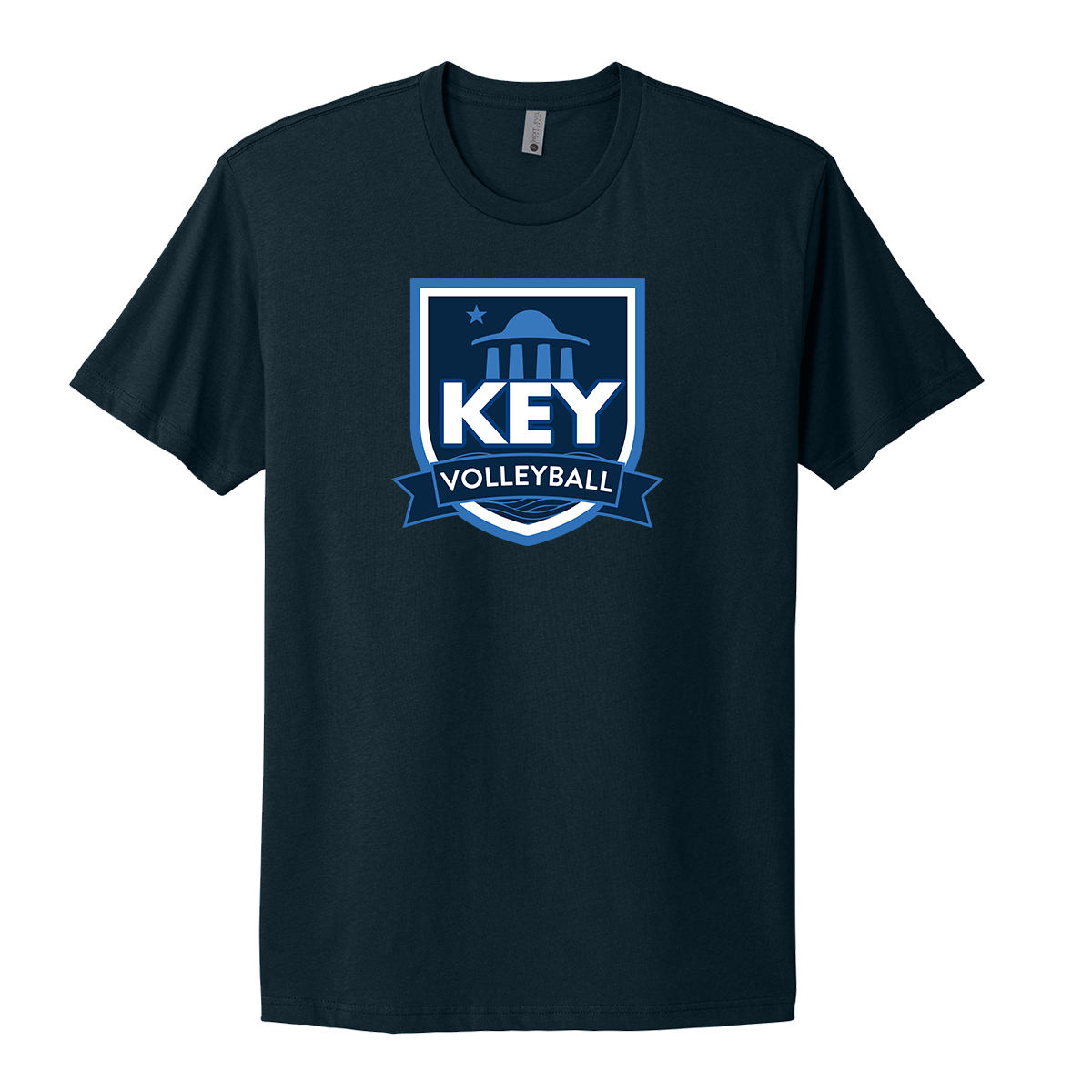 Adult Key Volleyball Next Level Cotton T-Shirt