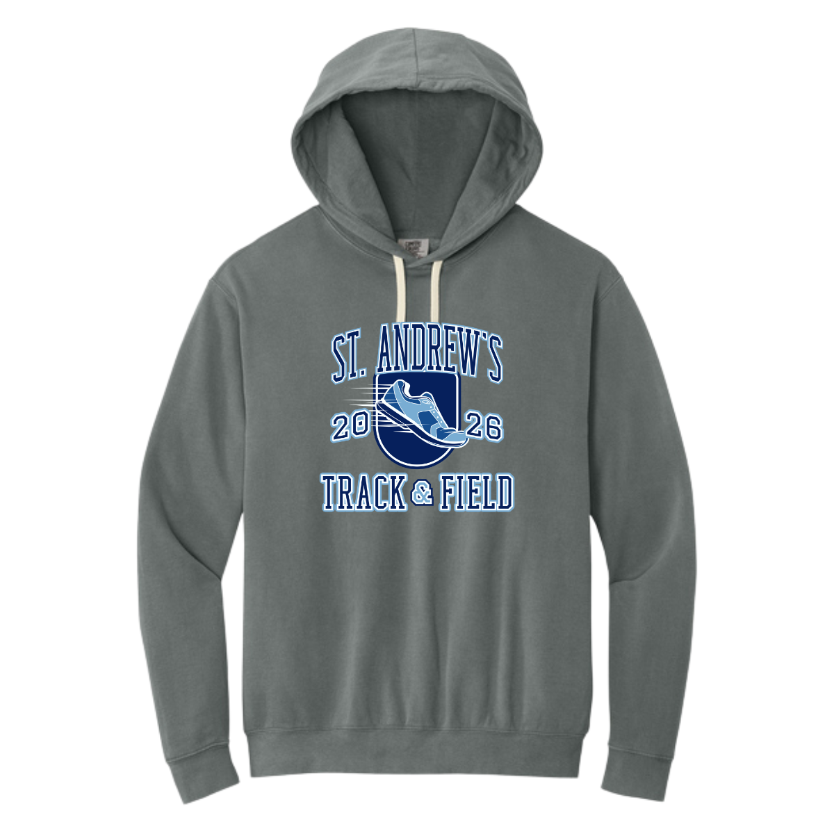 Adult Saints Track and Field Comfort Colors Lightweight Hoodie