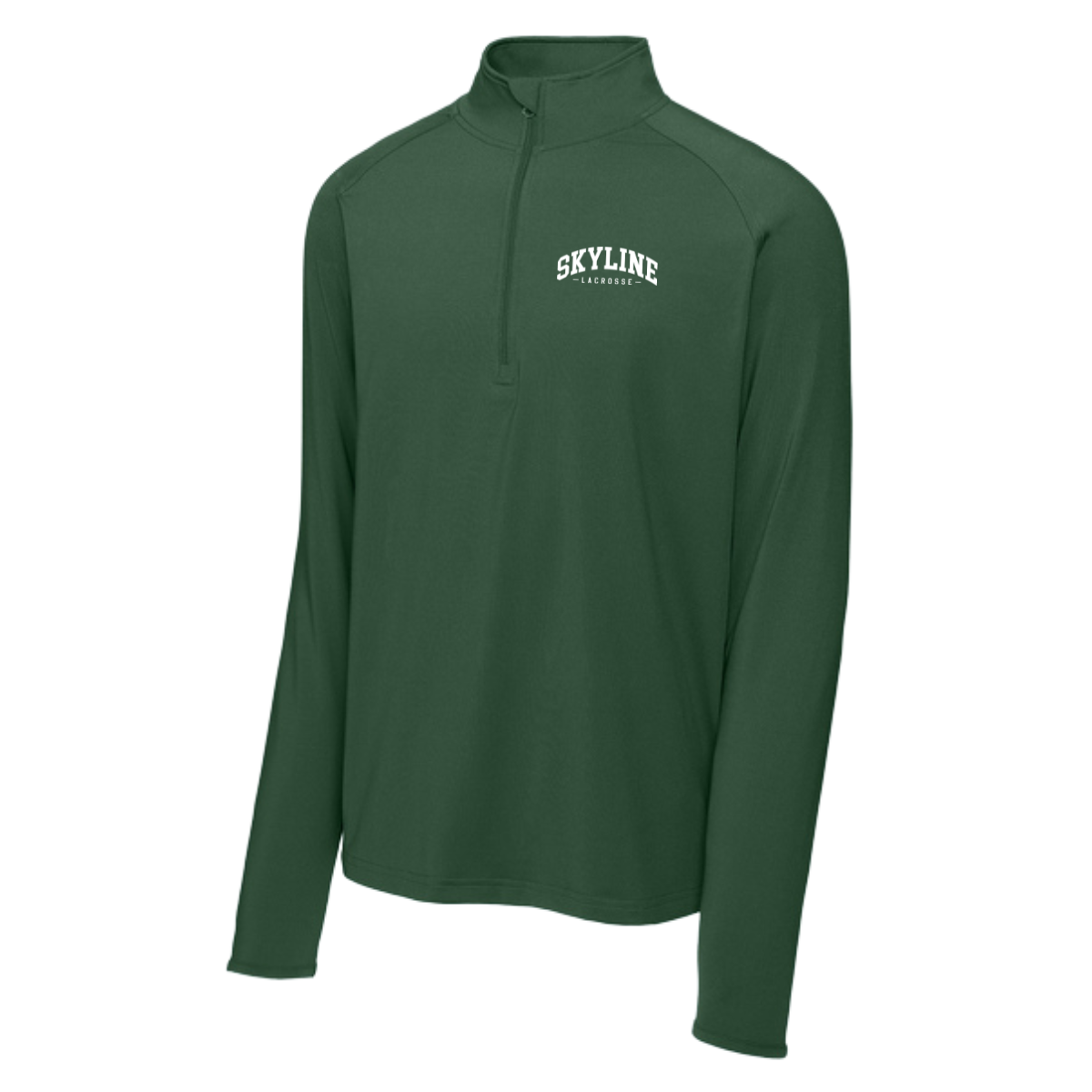 Adult Skyline Spartans Lacrosse Sport-Tek Sport-Wick Stretch 1/2-Zip Pullover