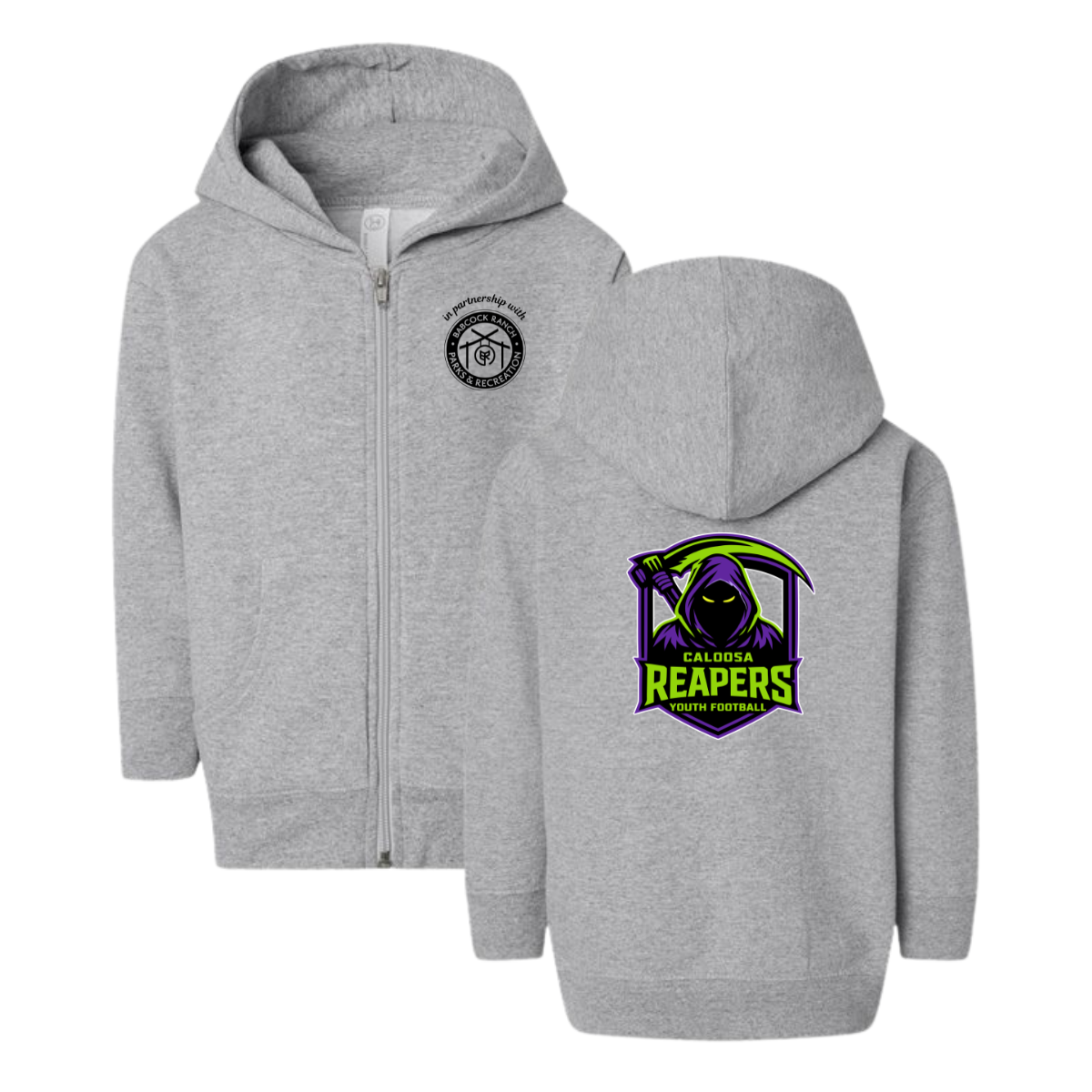 Toddler Caloosa Reapers Rabbit Skins Full-Zip Fleece Hoodie
