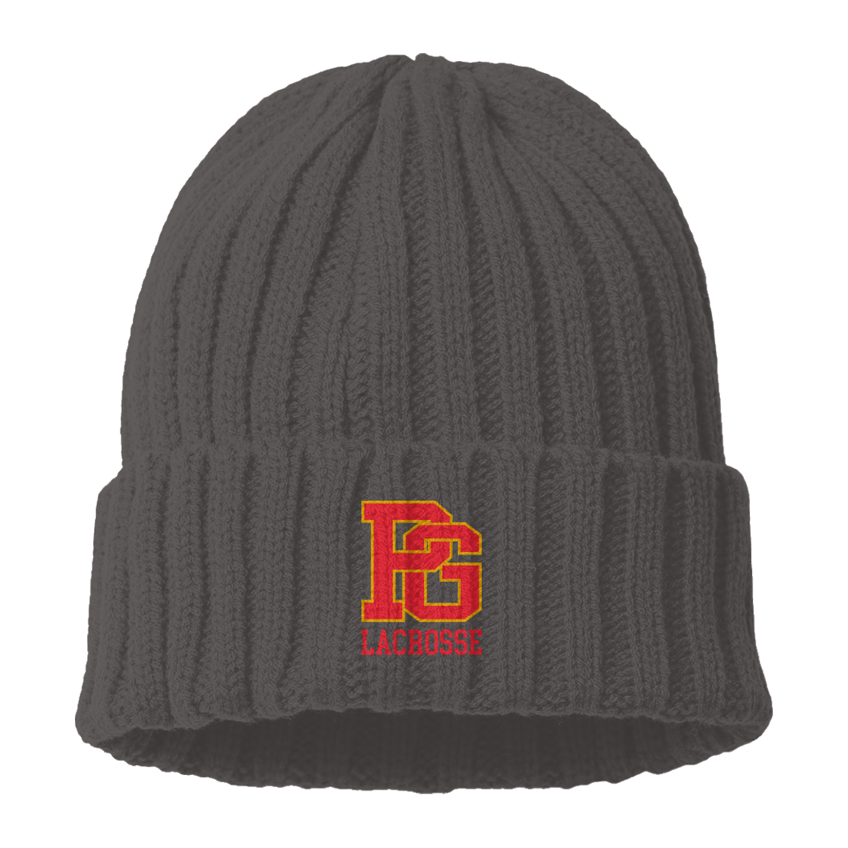 PGHS Lacrosse Atlantis Headwear Cable Knit Cuffed Beanie