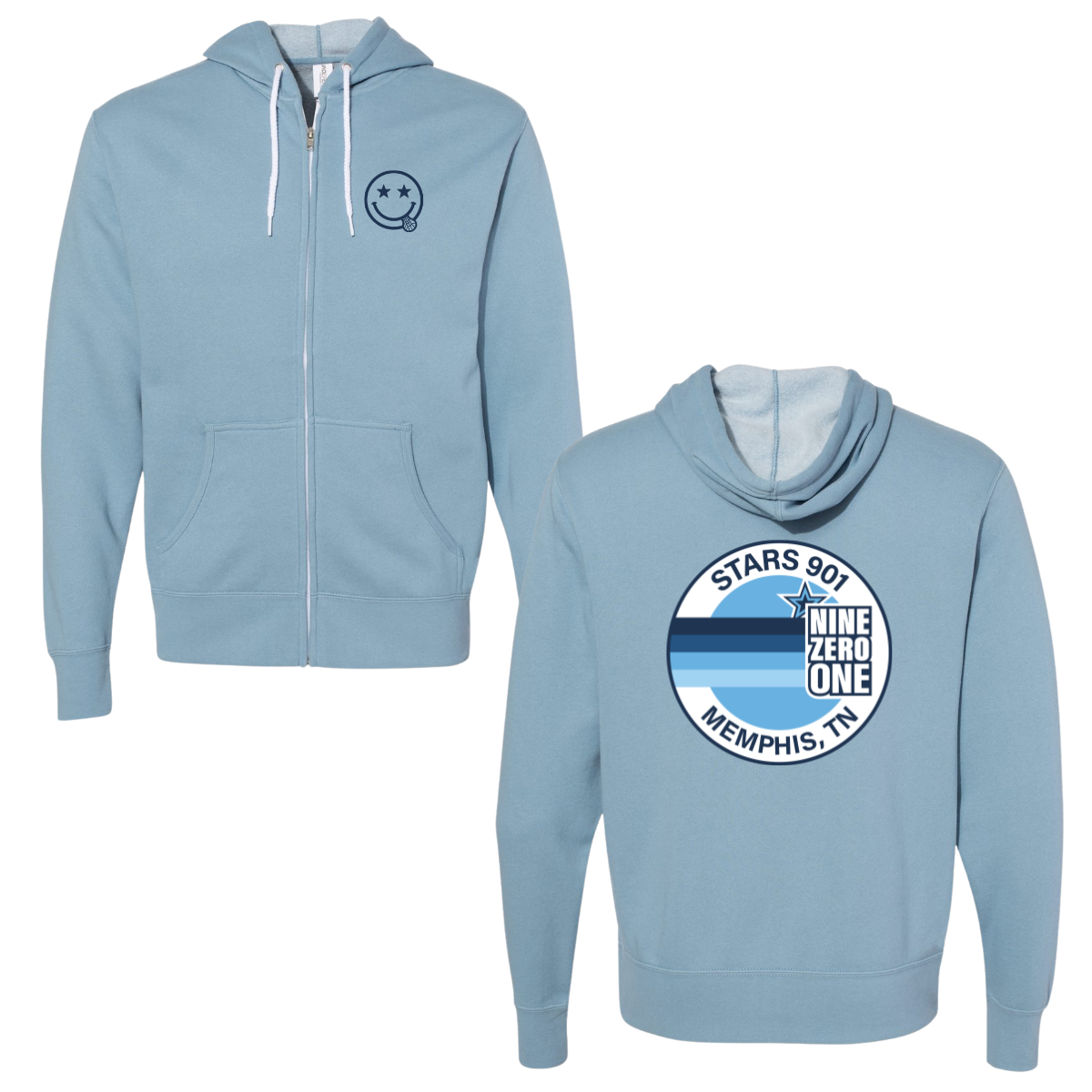 Adult Stars 901 Lacrosse ITC Lightweight Full Zip Hoodie