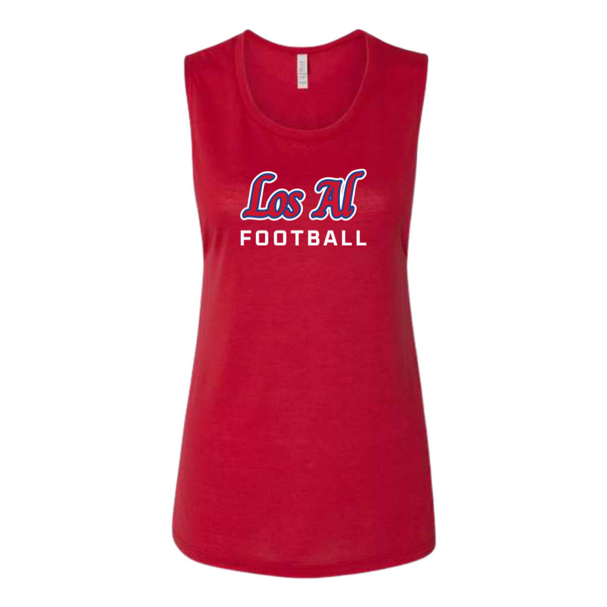 Women's Los Alamitos HS Football Bella + Canvas Flowy Scoop Muscle Tank