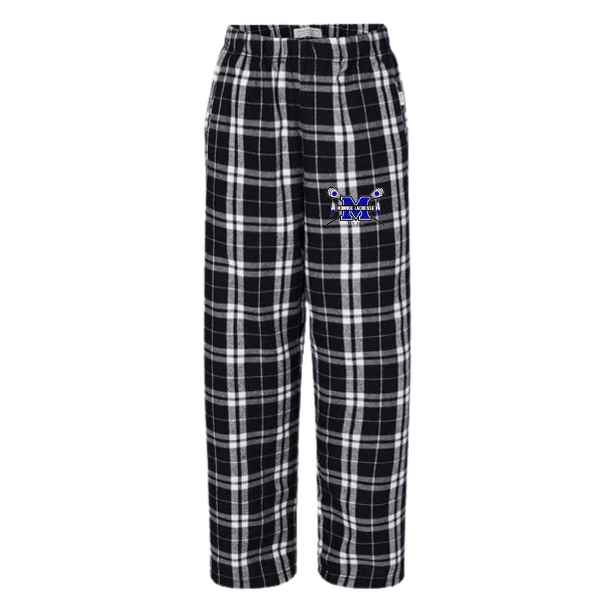 Adult Monroe Braves Lacrosse District Flannel Pants