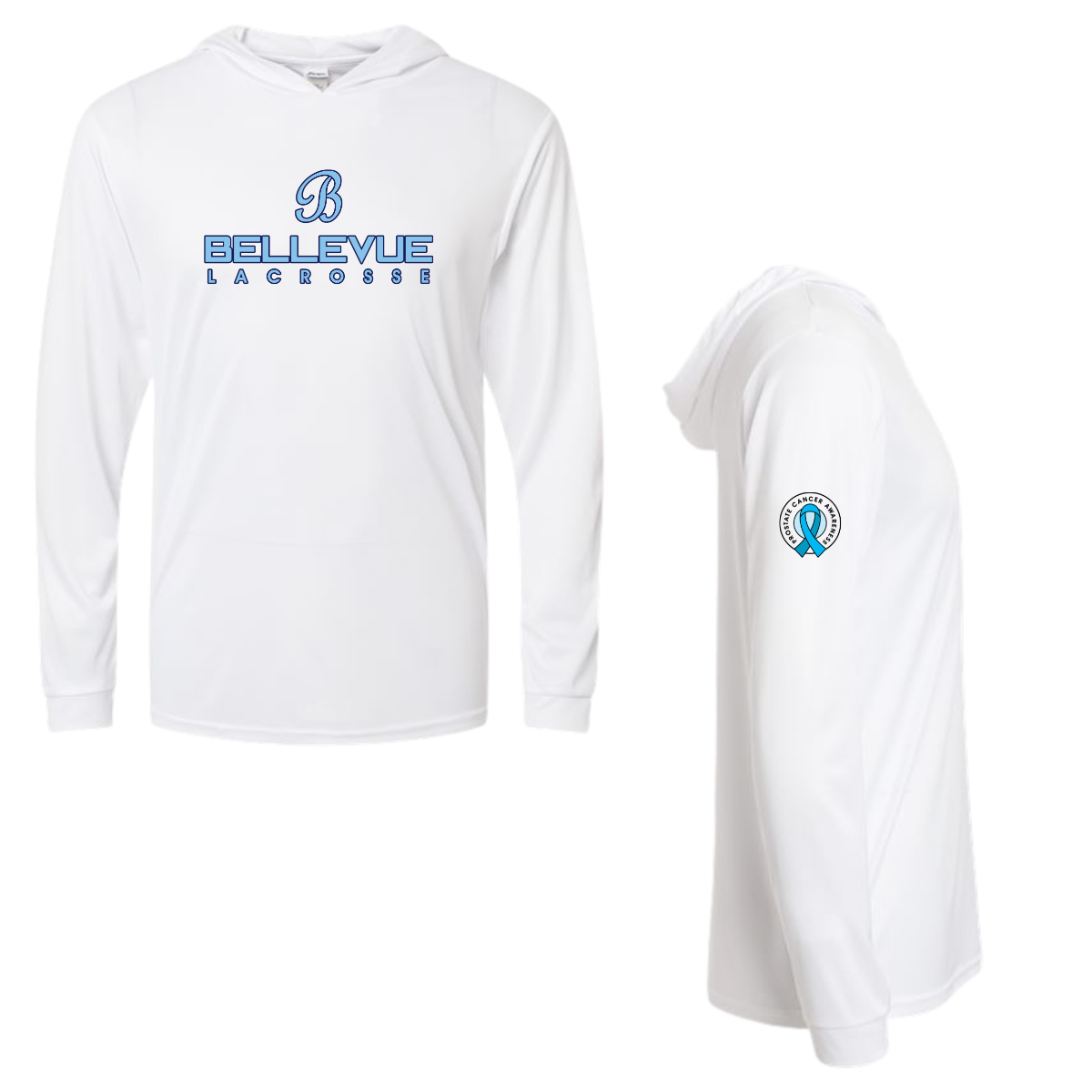 Cancer Awareness - Adult Bellevue Lacrosse Paragon Bahama Sun Hoodie