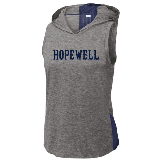 Women's Hopewell Hawks Sport-Tek PosiCharge Tri-Blend Hoodie Tank