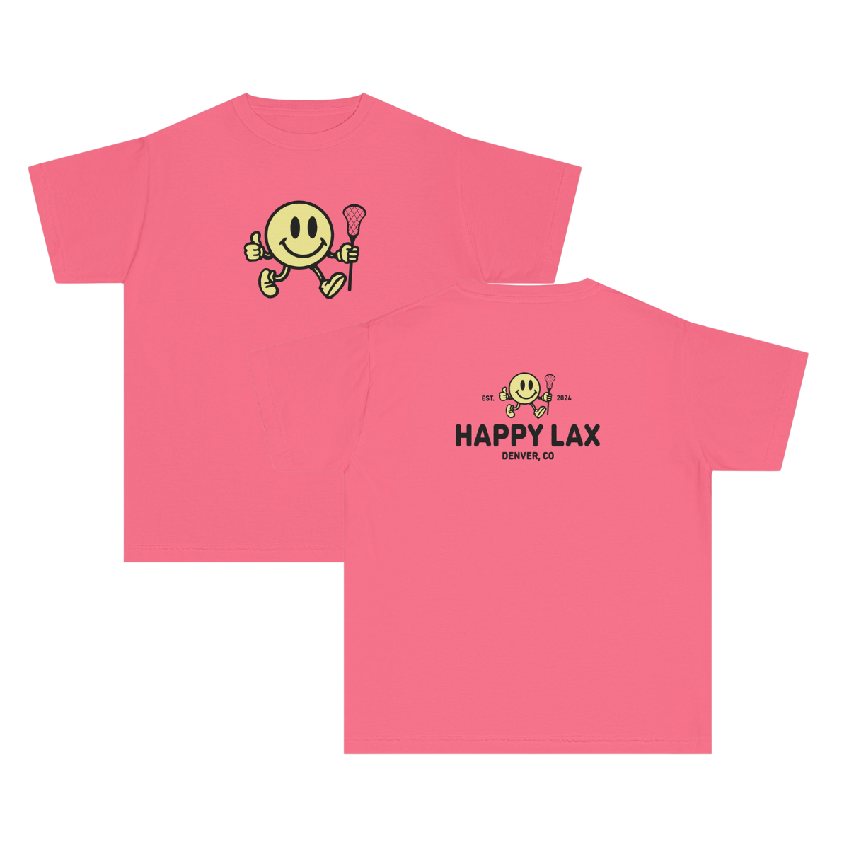 Youth Happy Lax Comfort Colors Garment Dyed T-Shirt