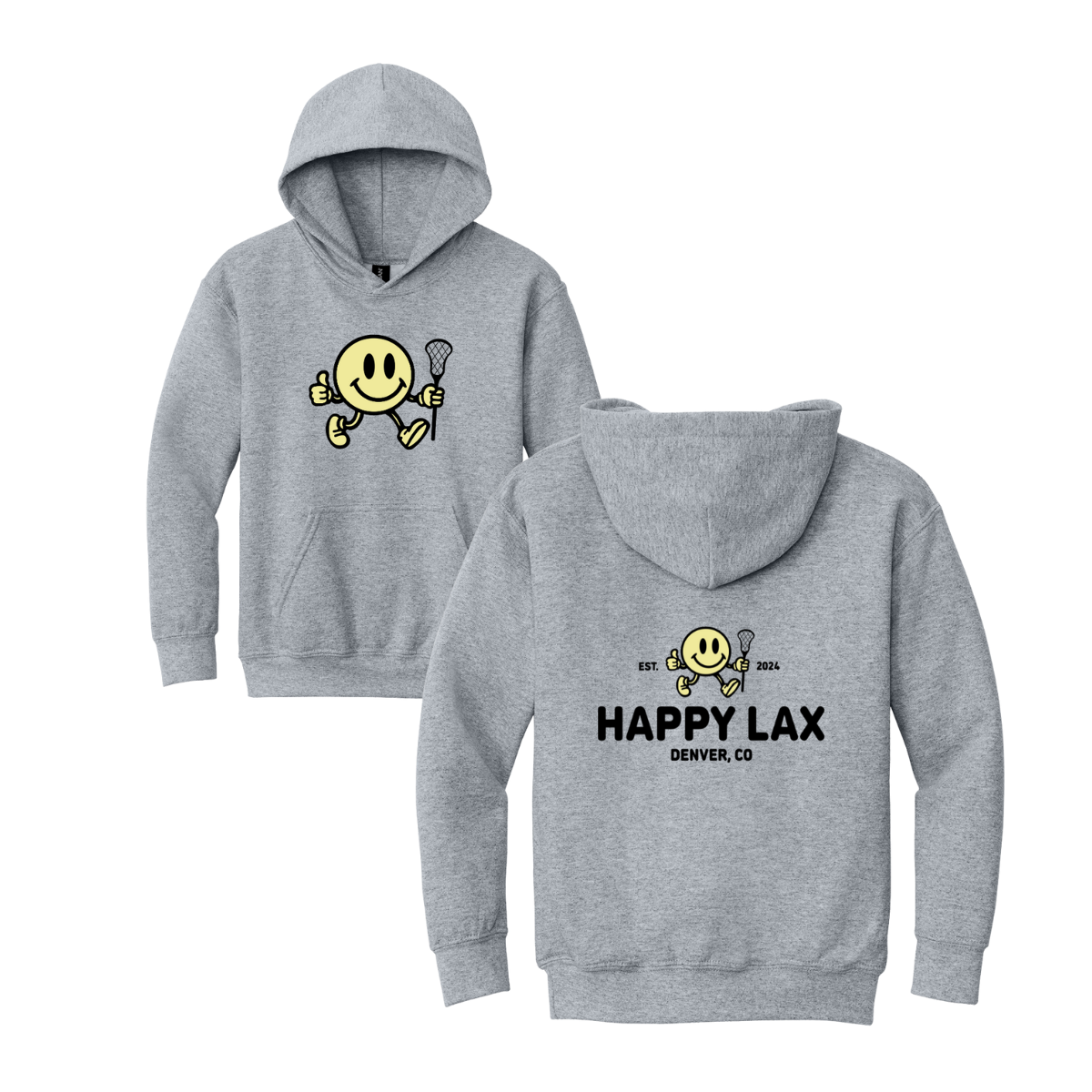 Youth Happy Lax Training Gildan Hoodie