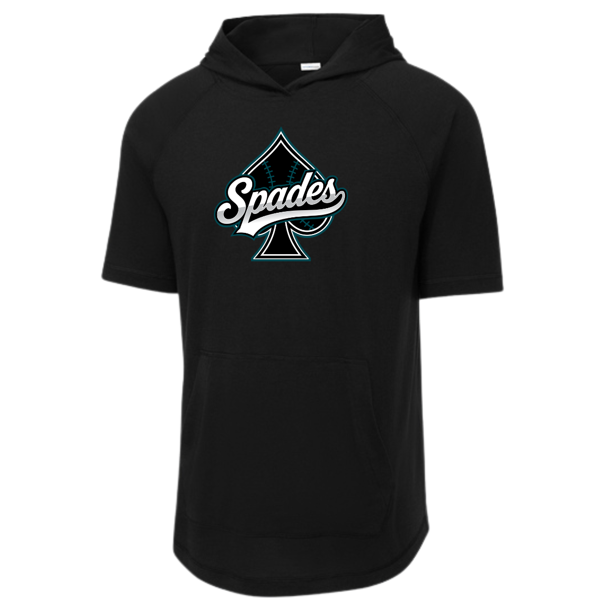 Adult South Bay Spades Tri-Blend Wicking SS Hoodie