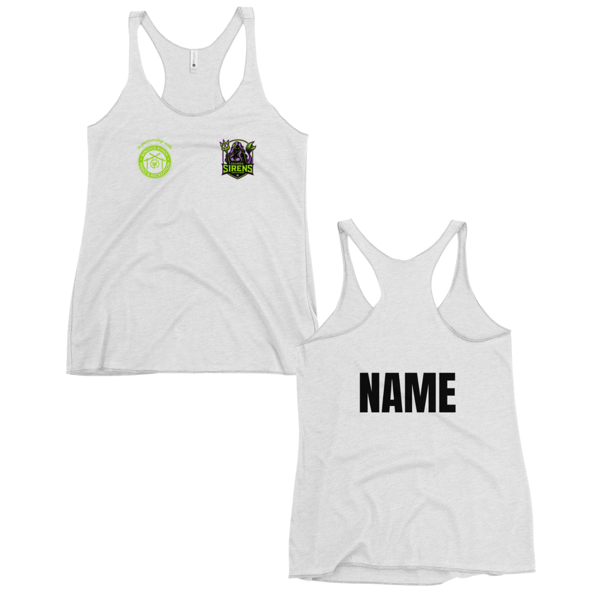 Personalizable - Women's Caloosa Sirens Racerback Tank Top
