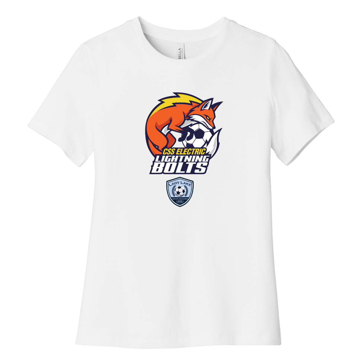 Women’s Lightning Bolts Bella + Canvas Relaxed Jersey T-Shirt
