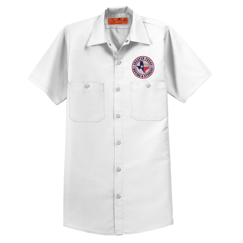 Adult Greater Texas Moving & Storage Red Kap Industrial SS Work Shirt