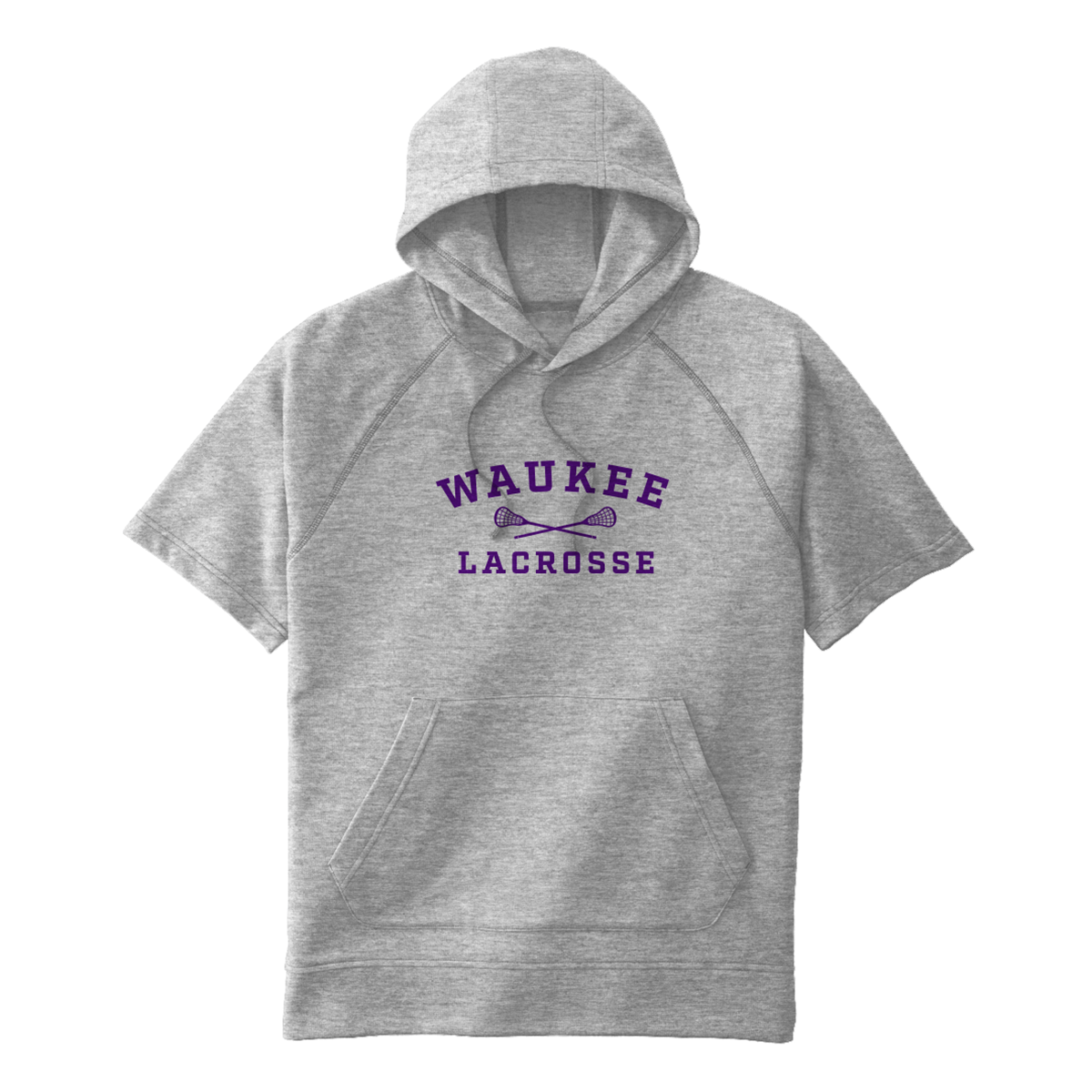 Adult Waukee Lacrosse Tri-Blend SS Hoodie