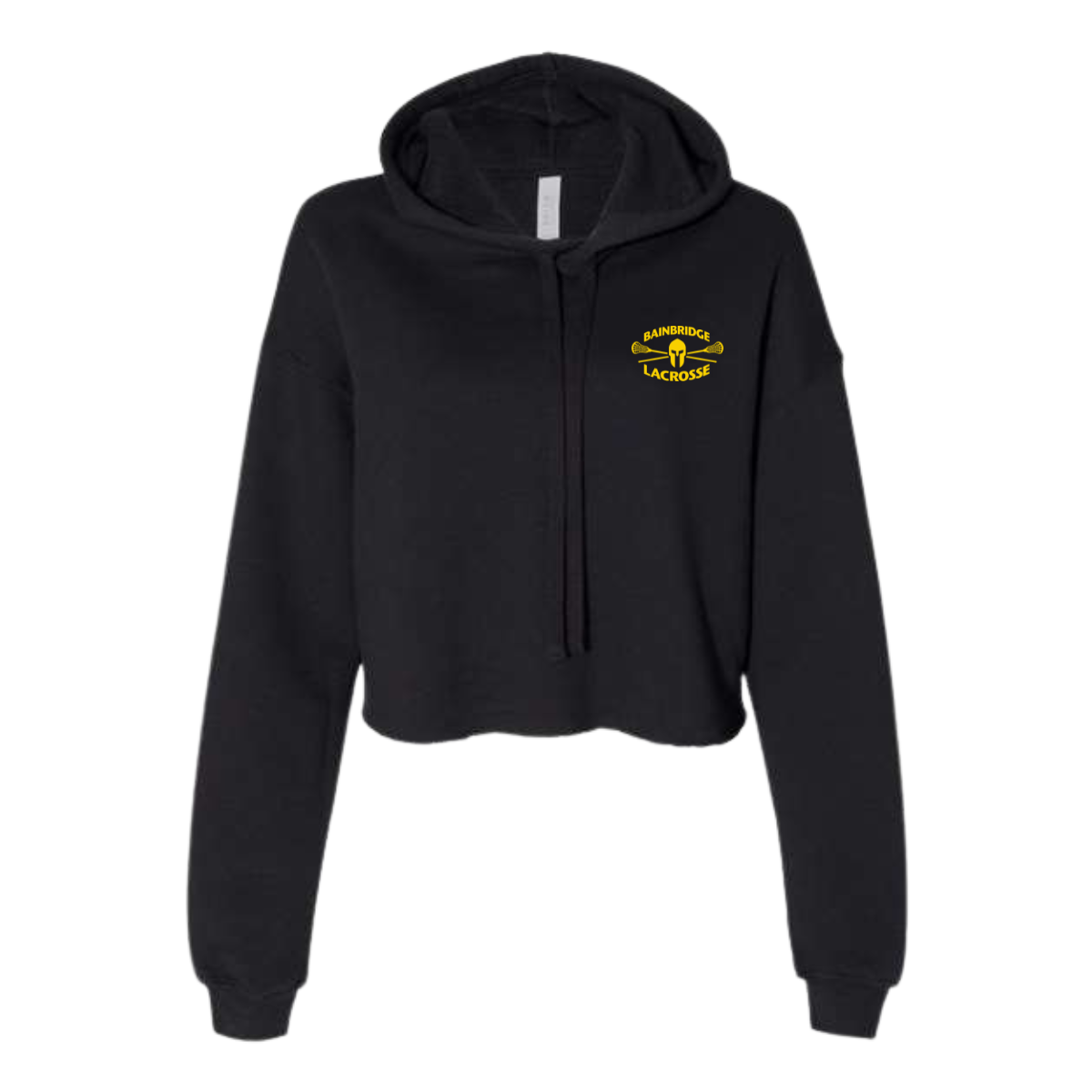 Women's Bainbridge Boys Lacrosse Bella + Canvas Cropped Hoodie