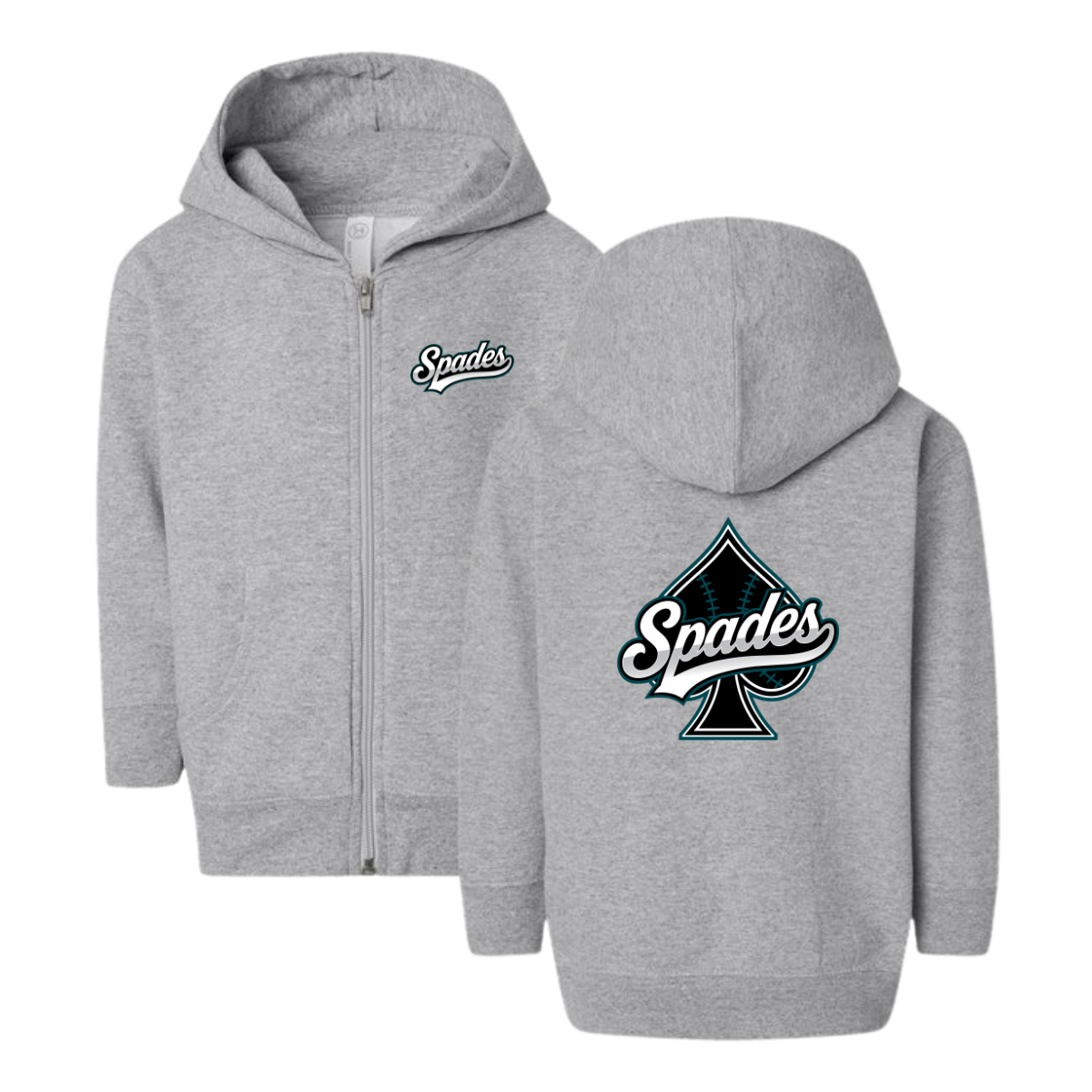 South Bay Spades Rabbit Skins Full-Zip Fleece Hoodie