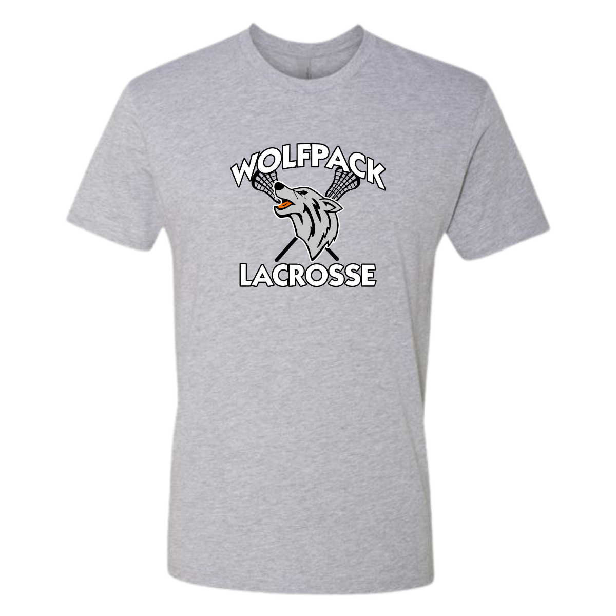 Adult Wolfpack Lacrosse Next Level Cotton T-Shirt