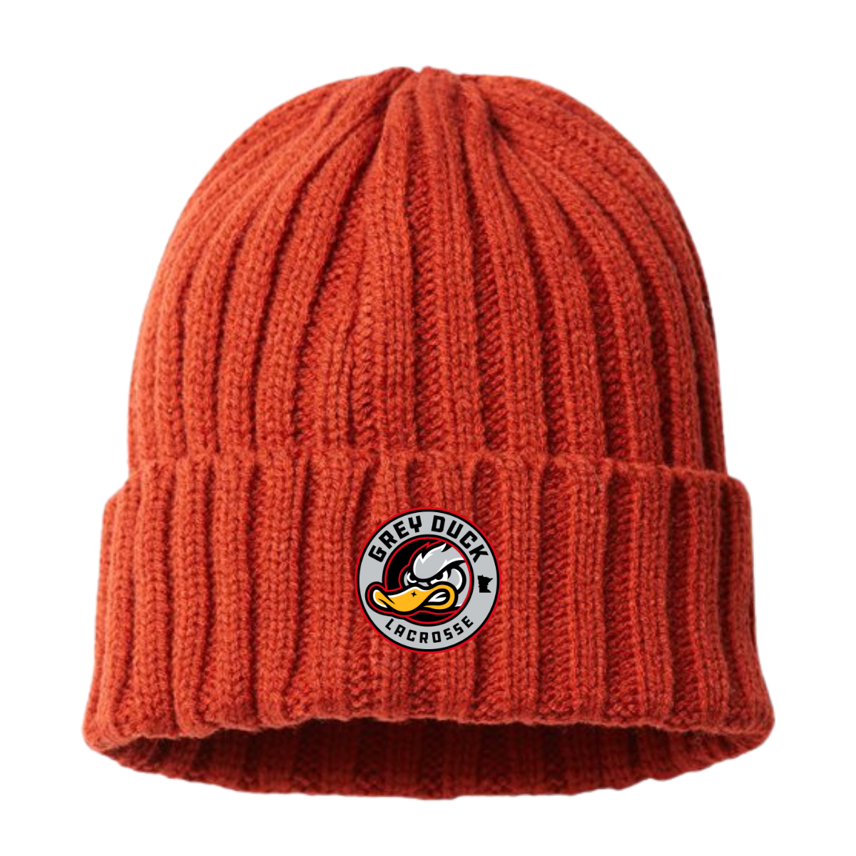 Grey Duck Lacrosse Atlantis Headwear Cable Knit Cuffed Beanie
