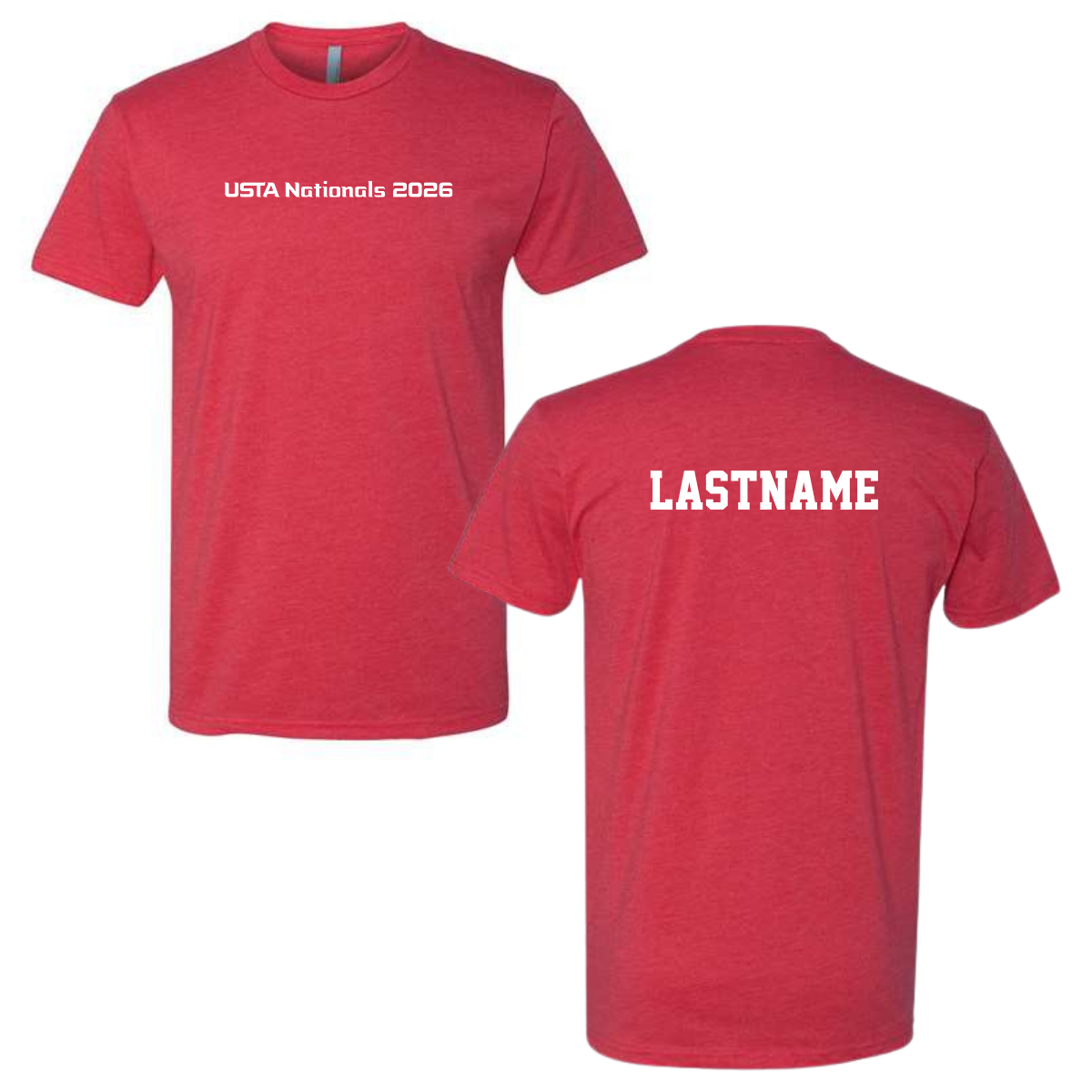 Personalizable - Adult USTA men's team Next Level CVC Crew