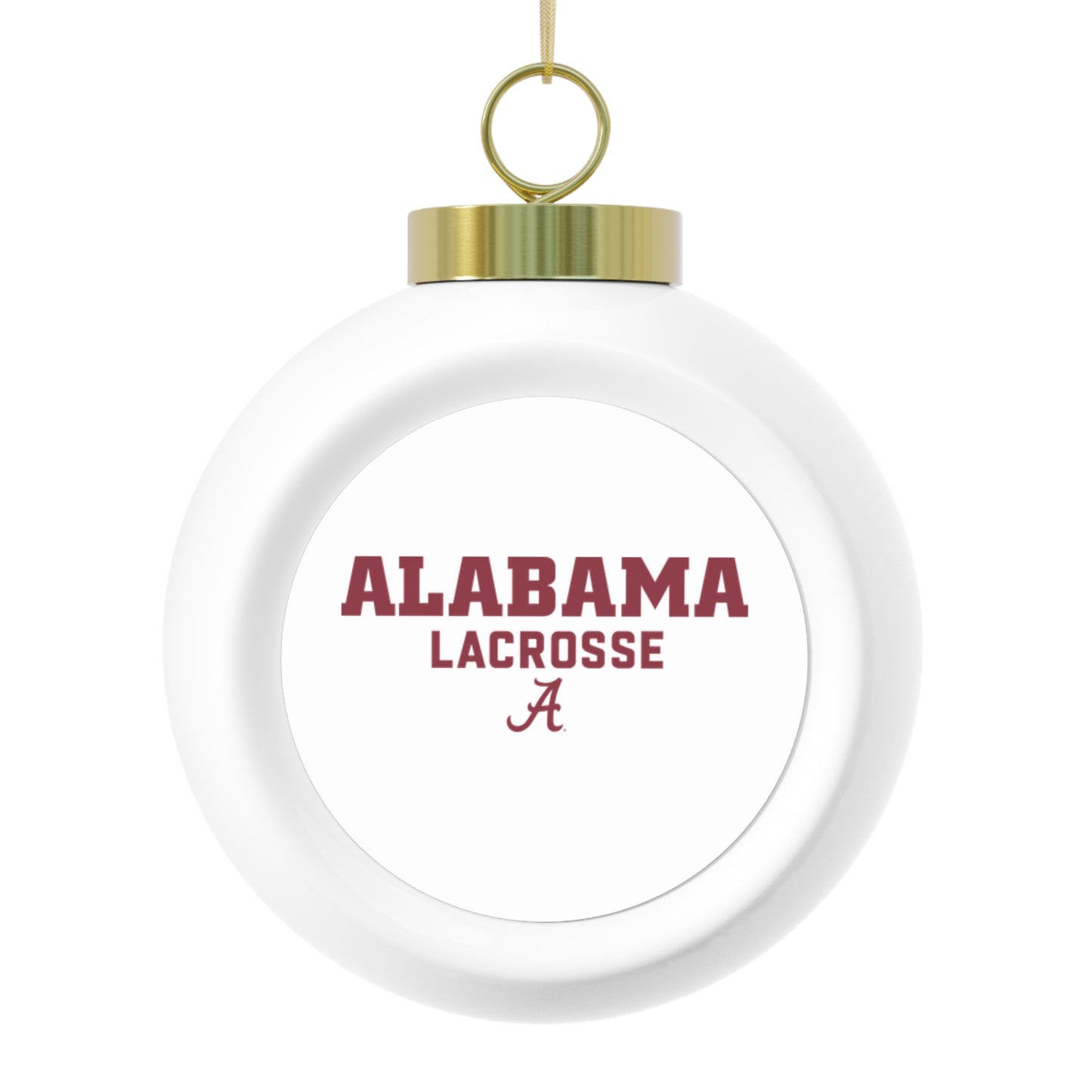 Alabama Lacrosse Club Christmas Ball Ornament