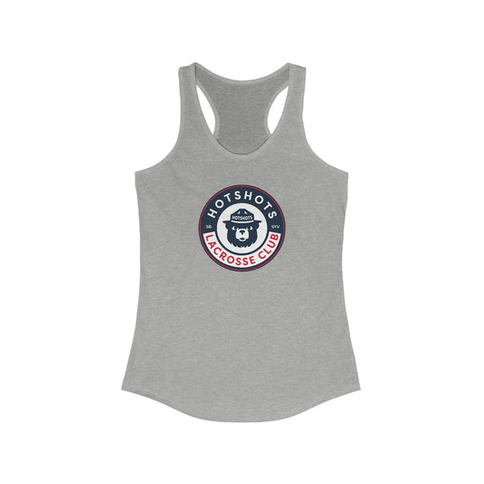 Women's Hotshots Lacrosse Next Level Racerback Tank