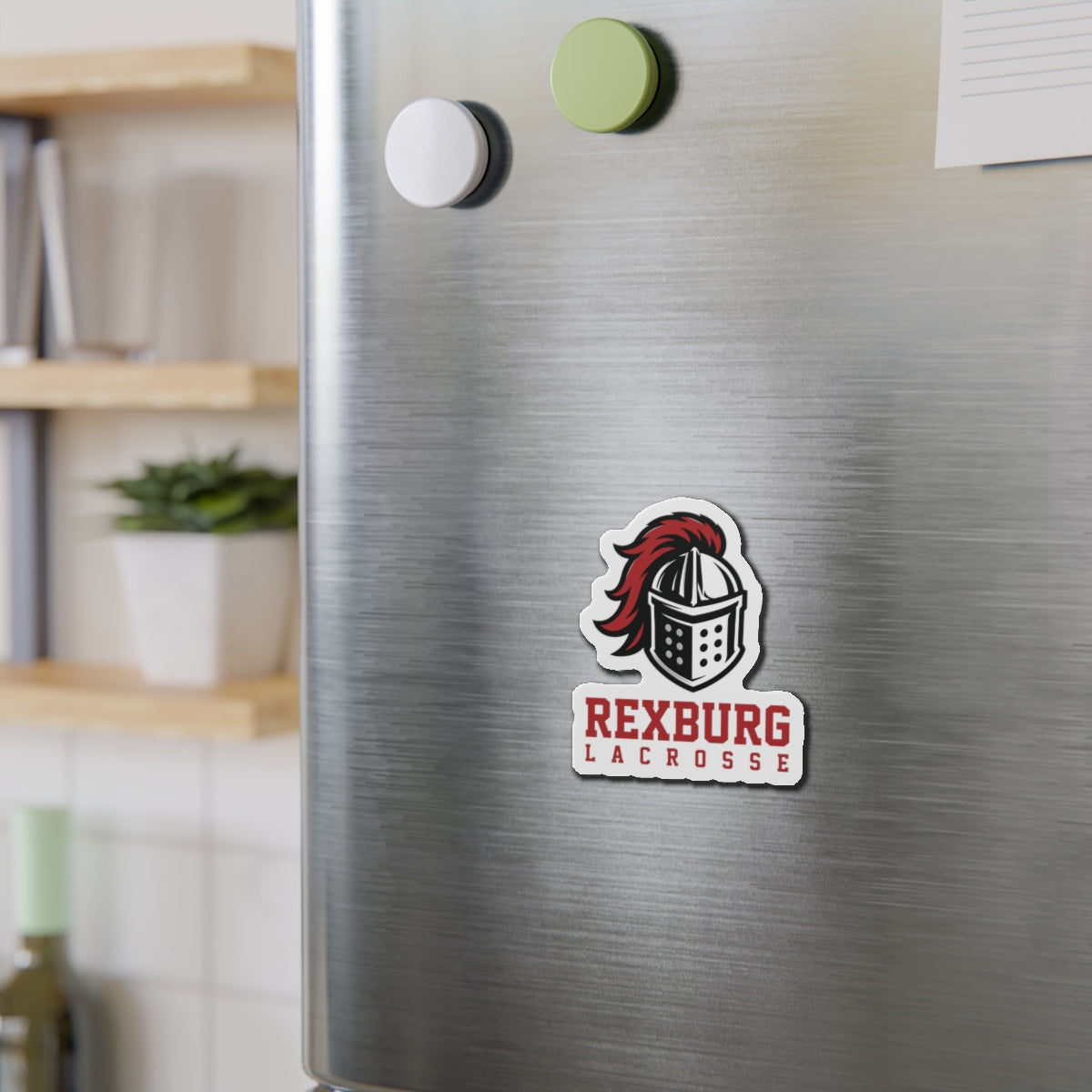 Rexburg Crusaders Lacrosse Die-Cut Magnet