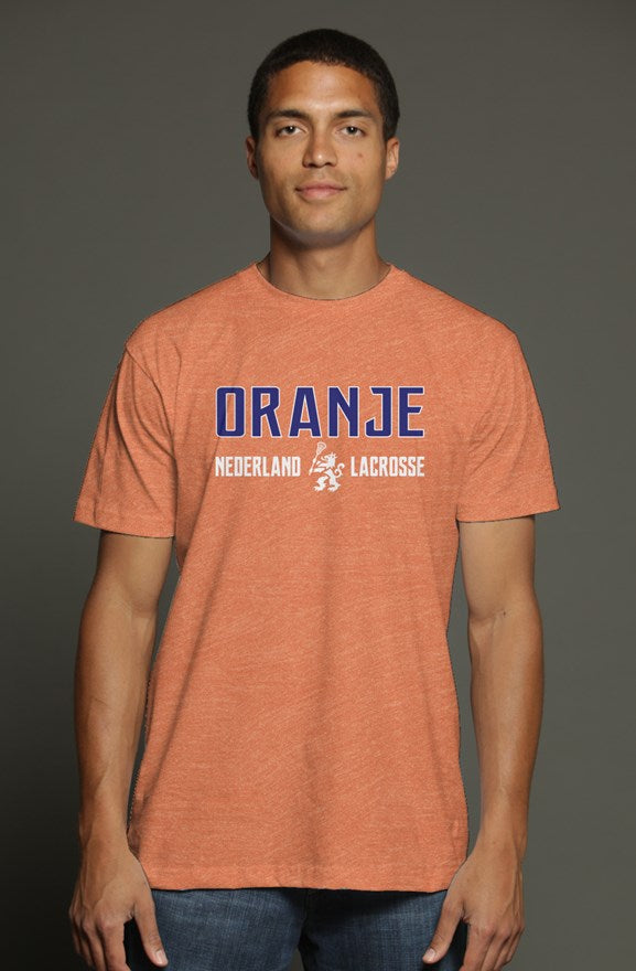 Adult Netherlands Bella + Canvas Heather Orange Tri-blend Tee