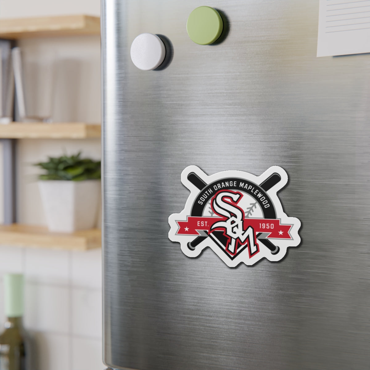 South Orange-Maplewood Baseball Die-Cut Magnet