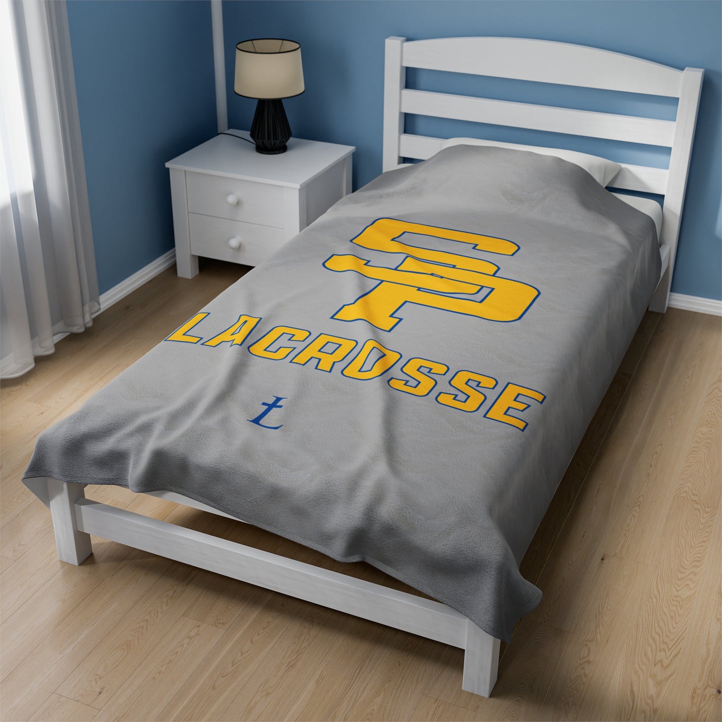 Saint Paul's Lacrosse Velveteen Plush Blanket