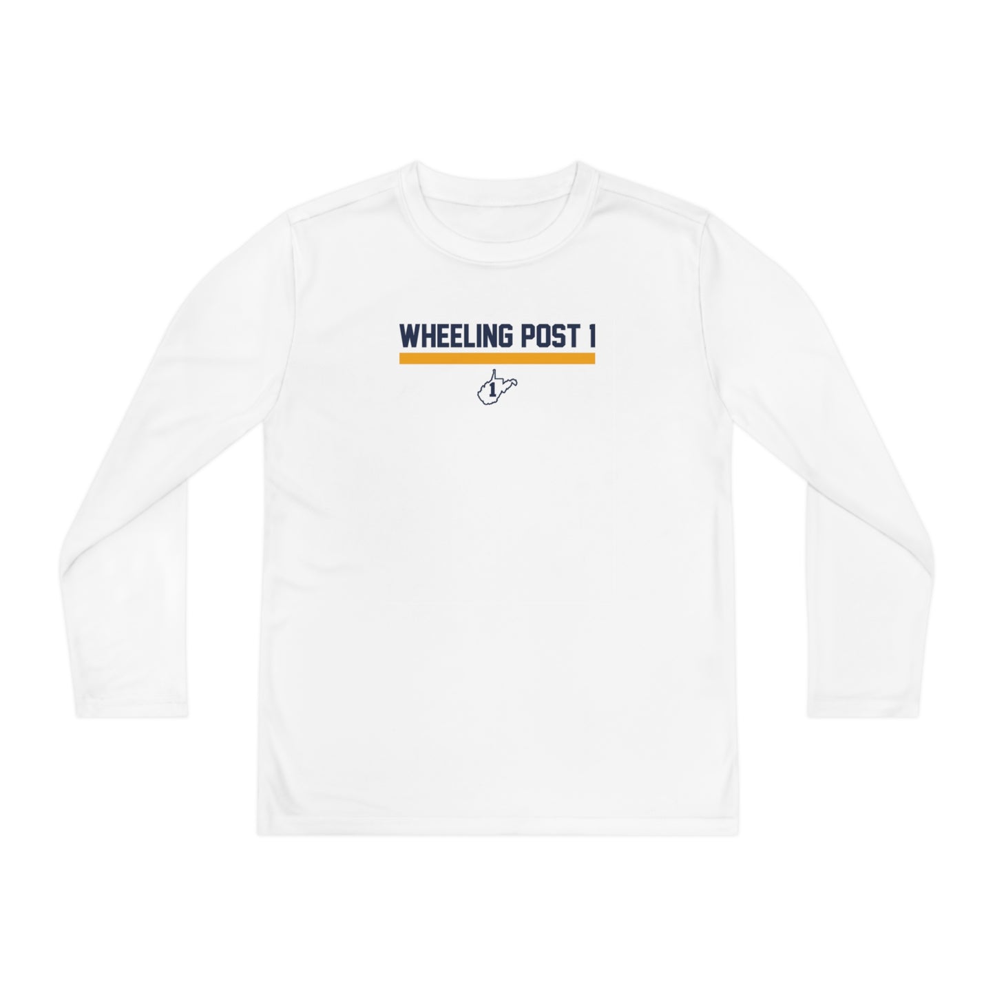 Youth Wheeling Post 1 Sport-Tek Performance Long Sleeve Shirt