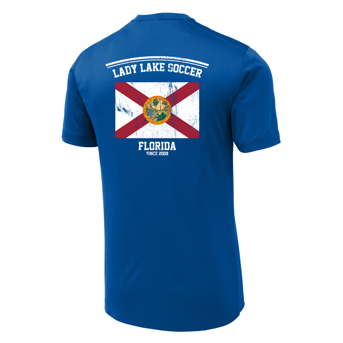 Adult Lady Lake Soccer Association Sport-Tek Posi-UV Pro Tee