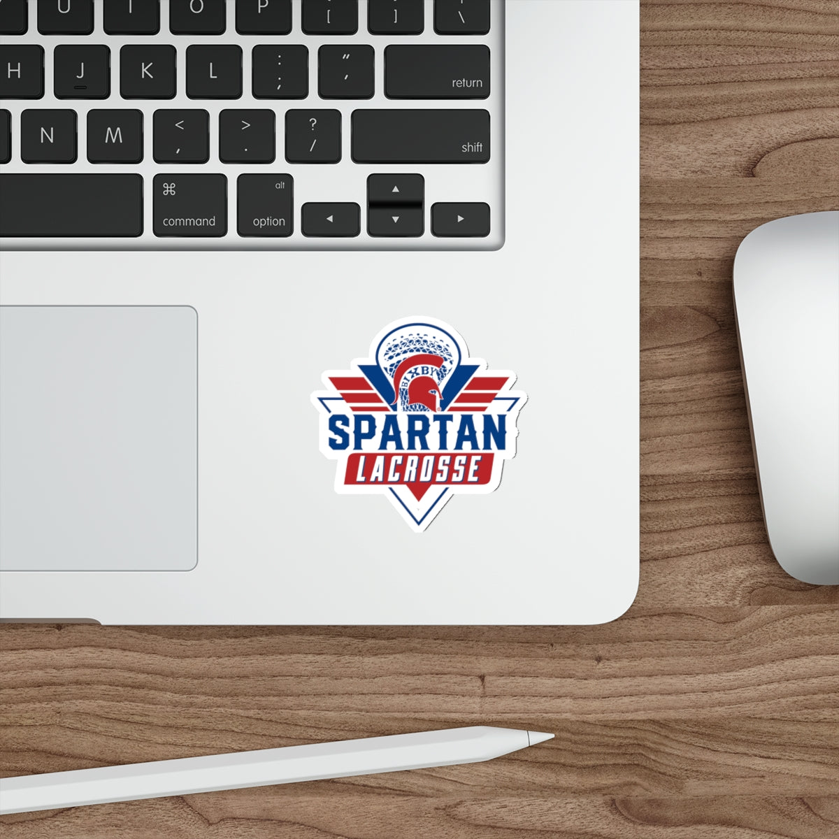 Bixby Spartan Lacrosse Die Cut Stickers