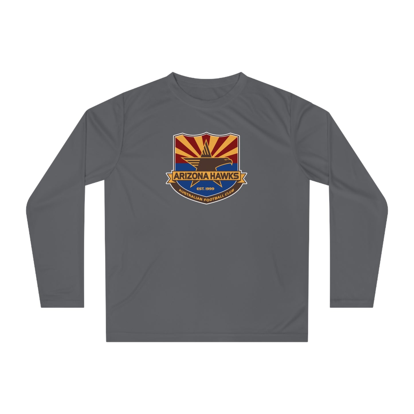 Adult Arizona Hawks Australian Football Team 365 Performance Long Sleeve Shirt