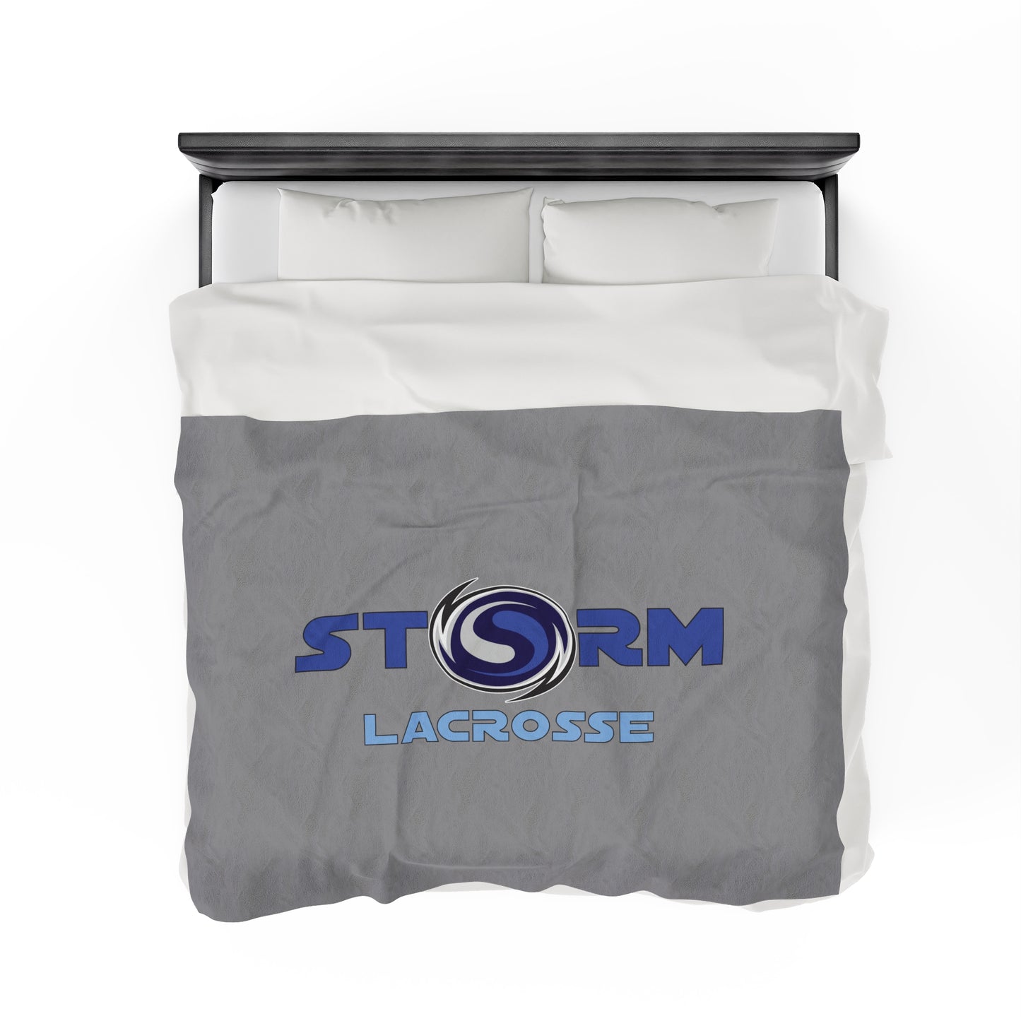 Storm Lacrosse Velveteen Plush Blanket (60" x 80")