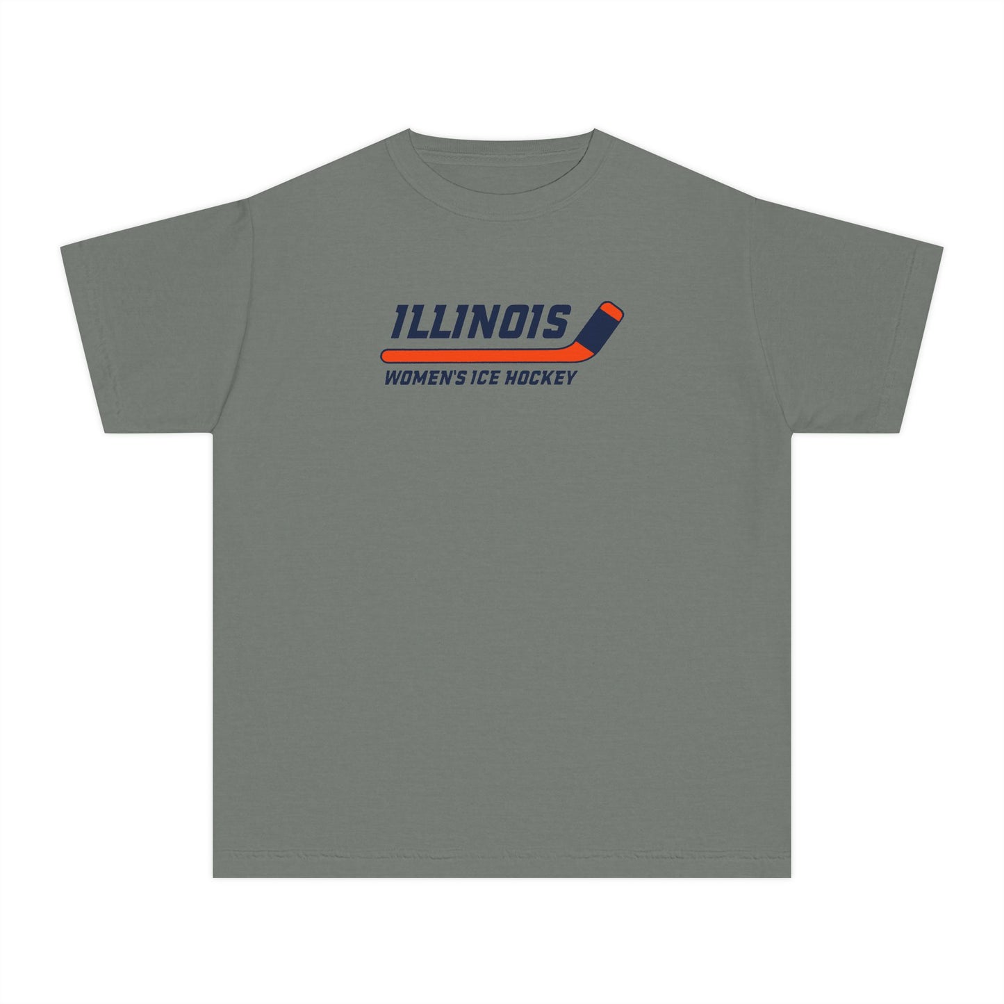 Youth Illinois HockeyComfort Colors Garment Dyed T-Shirt