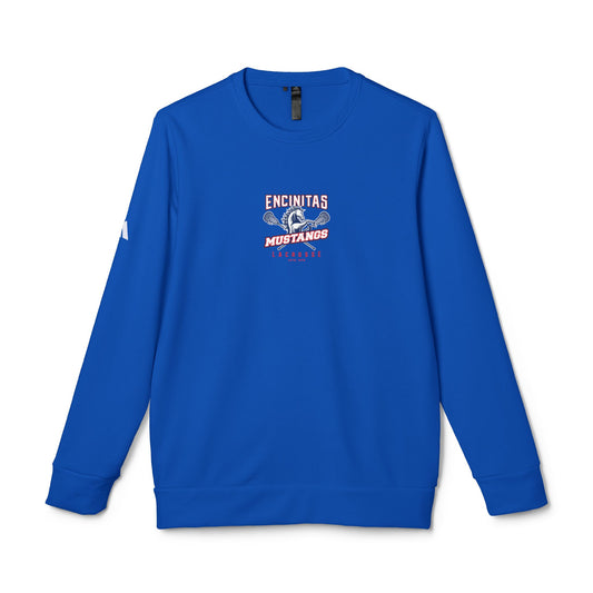 Adult Mustangs Lacrosse Adidas Fleece Crewneck Sweatshirt